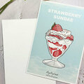  : Strawberry Sundae postcard, greeting card