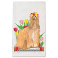 Selling: Afghan Hound Dog Floral Kitchen Dish Towel Pet Gift