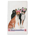 Selling: Basenji Dog Floral Kitchen Dish Towel Pet Gift