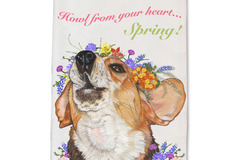 Selling: Beagle Dog Floral Kitchen Dish Towel Pet Gift
