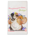 Selling: Beagle Dog Floral Kitchen Dish Towel Pet Gift
