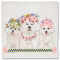 Selling: Bichon Frisé Dog Floral Kitchen Dish Towel Pet Gift
