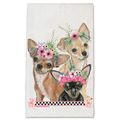 Selling: Chihuahua Dog Floral Kitchen Dish Towel Pet Gift