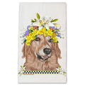 Selling: Golden Retriever Dog Floral Kitchen Dish Towel Pet Gift