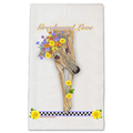 Selling: Greyhound Brindle Greyhound Floral Kitchen Dish Towel Pet Gift