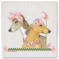 Selling: Greyhound Dog Floral Kitchen Dish Towel Pet Gift