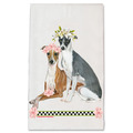Selling: Italian Greyhound Dog Floral Kitchen Dish Towel Pet Gift