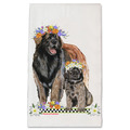 Selling: Leonberger Dog Floral Kitchen Dish Towel Pet Gift
