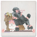 Selling: Poodle Dog Floral Kitchen Dish Towel Pet Gift