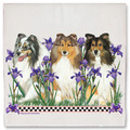 Selling: Shetland Sheepdog Sheltie Dog Floral Kitchen Dish Towel Pet Gift