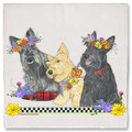 Selling: Scottish Terrier Scottie Dog Floral Kitchen Dish Towel Pet Gift