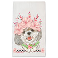 Selling: Shih Tzu Dog Floral Kitchen Dish Towel Pet Gift