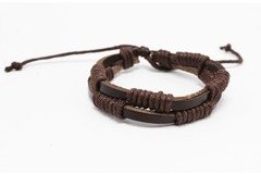 Buy Now: Dozen Mens Faux Leather Bracelets B2065