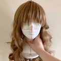 Selling with online payment: Curly Brown Wig with Hair Curl