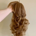 Selling with online payment: Curly Brown Wig with Hair Curl