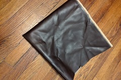 Selling with online payment: Brown Faux Leather Fabric