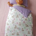 Vente au détail: Accessoires poupée - couette et oreiller pour berceau/lit/couffin