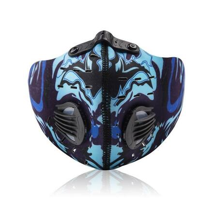 1000x MIX Face Mask With Active Carbon Filter Breathing Valves 