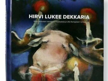 Selling books and other book shop items: Kirja Hirvi lukee dekkaria