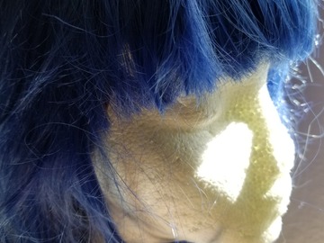 Selling with online payment: Medium Blue Wig with Bangs