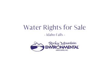 For Sale: Water Rights for Sale - Idaho Falls