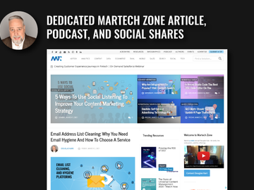 Make a post: Martech Zone Article, Podcast, and Social Shares