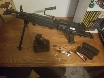 Selling: M249 $220 w/ extra battery and mags