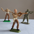 À vendre: 3 figurines de soldats Américains / Britanniques vintage 1960 