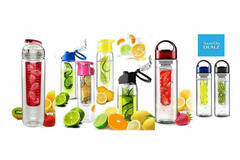 Liquidation/Wholesale Lot: Mystery Lot Fruit Infuser Water Bottle 12 pcs  ALL NEW BOX