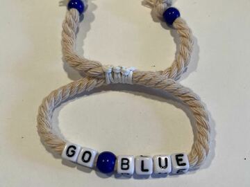 Selling multiple of the same items: "GO BLUE" Spirit Bracelet