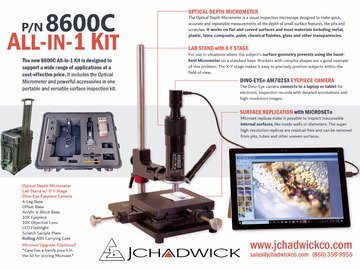 Parts Available: 8600C All-In-1 Micrometer Kit