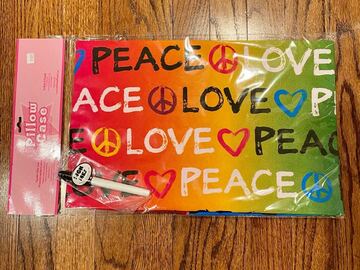 Selling multiple of the same items: New Tiedye "Peace and Love " Autograph Pillowcase