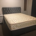 For Sale: Harvey Norman Headboard, Bed Frame and Premium Mat for sale