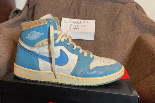 nike air jordan 1 carolina blue