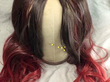 Selling with online payment: Brown to Red layered Wig (Gamora Wig)