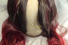 Selling with online payment: Brown to Red layered Wig (Gamora Wig)