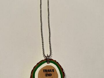 Selling A Singular Item: New "Trails End" Wooden Disc Necklace