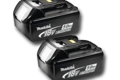 For Sale: 2X MAKITA18V LXT® LITHIUM-ION 5.0AH BATTERY BL1850
