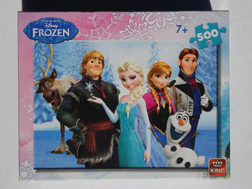 À vendre: Puzzle Disney, Frozen, Reine des Neiges, de 500 pièces incomplet 