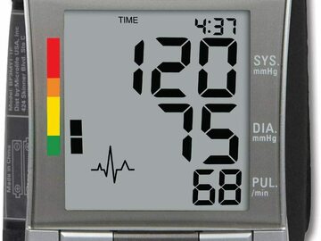 Liquidation/Wholesale Lot: Deluxe Automatic Wrist Cuff Blood Pressure Monitor Lot of 12