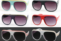 Buy Now: Dozen Unisex Turbo Aviator Style Sunglasses Assorted Colors