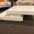 For Sale: 99% New White Acrylic Lacquer Coffee Table for Sale only 150NZD