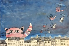 Sell Artworks: Raining cats and dogs 