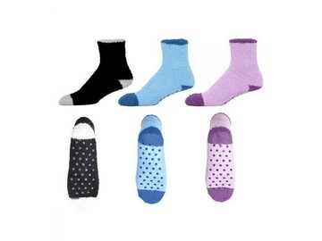 SALE: 3 Pack - Women's Non Skid Resistant Slipper Socks