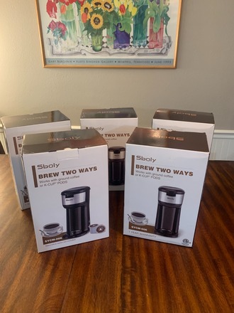 Lot of 5 - Open Box Space Saver Sboly Brand Coffee Makers