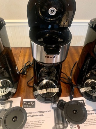 Lot of 5 - Open Box Space Saver Sboly Brand Coffee Makers