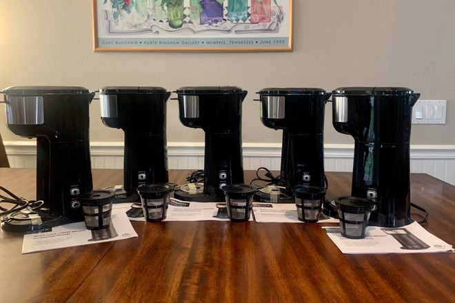 Lot of 5 - Open Box Space Saver Sboly Brand Coffee Makers