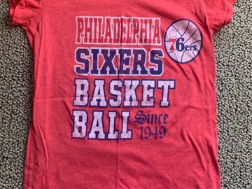 Selling A Singular Item: Adult Small Philadelphia 76ers T-Shirt