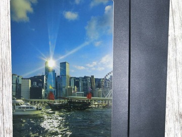  : (Sights of Hong Kong Greeting Card 1) Red Sail on The Harbor