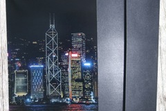  : Sights of Hong Kong Greeting Card 5 (Skyline At Night)